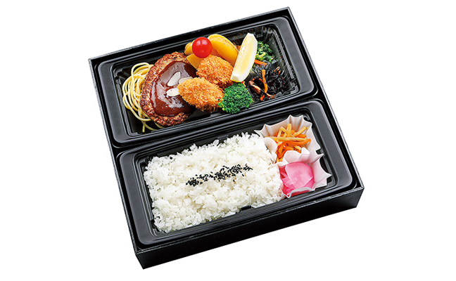 ハンバーグ＆カキフライ御膳