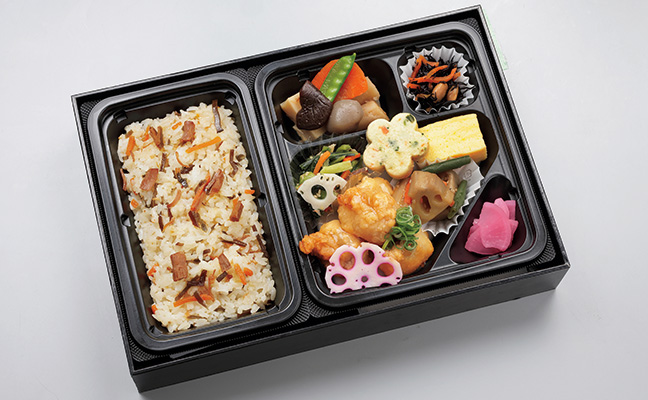 冬の花丸膳〈昆布と帆立ごはん〉